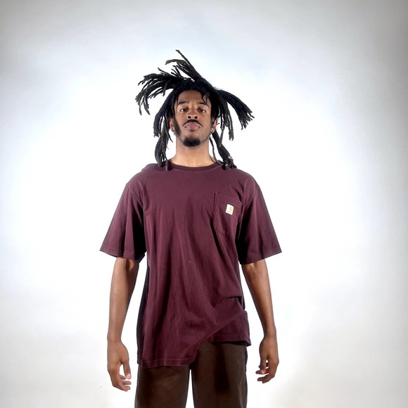 Carharrt tee Burgundy - Picture 1 of 3